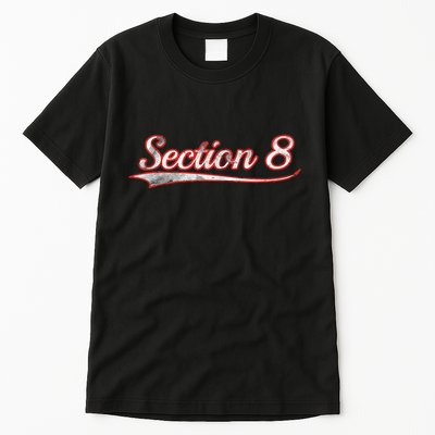 Section 8 Vintage Varsity Distressed Throwback Style Tall T-Shirt