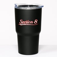 Section 8 Vintage Varsity Distressed Throwback Style Tumbler