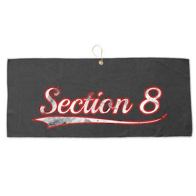 Section 8 Vintage Varsity Distressed Throwback Style Large Microfiber Waffle Golf Towel