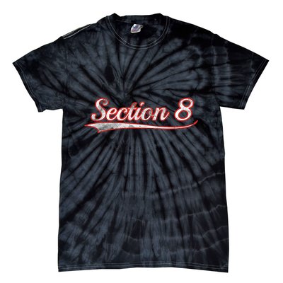 Section 8 Vintage Varsity Distressed Throwback Style Tie-Dye T-Shirt