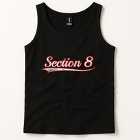 Section 8 Vintage Varsity Distressed Throwback Style Tank Top