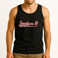 Section 8 Vintage Varsity Distressed Throwback Style Tank Top