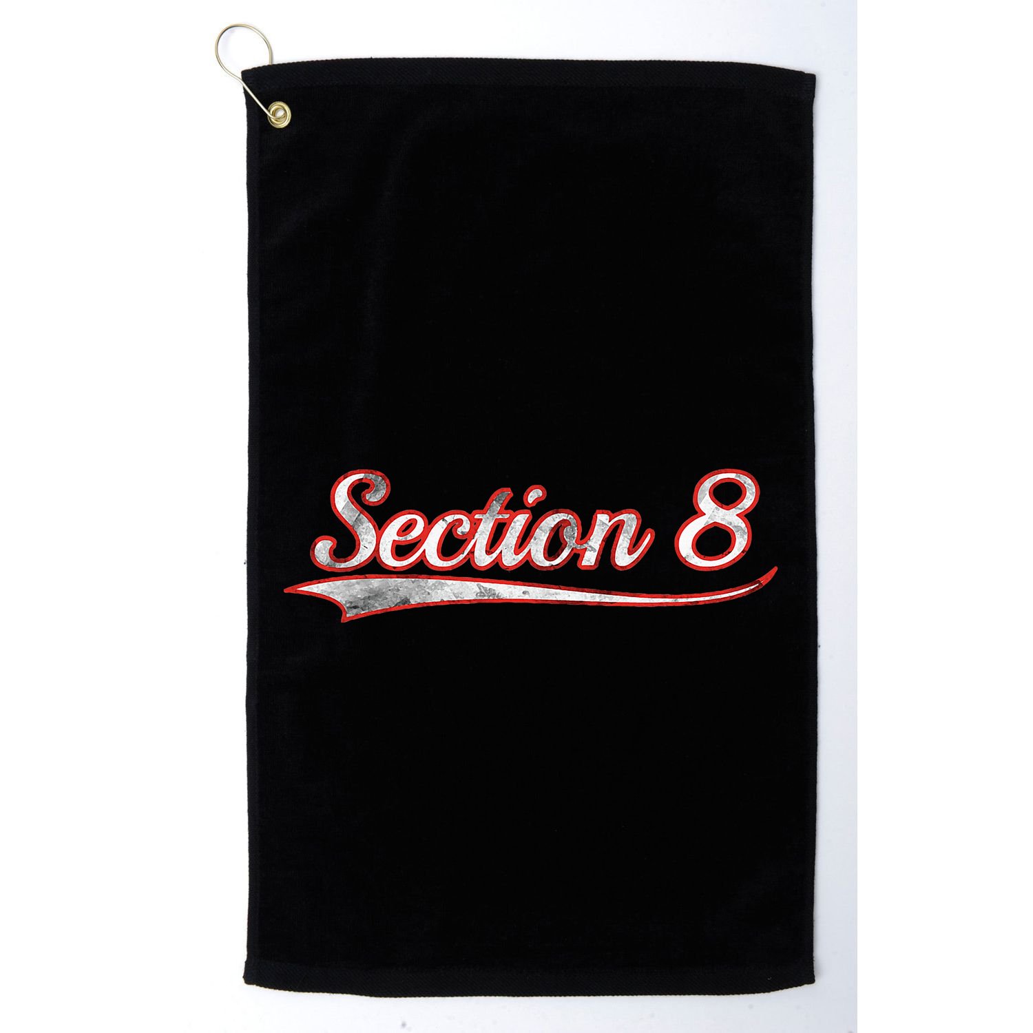Section 8 Vintage Varsity Distressed Throwback Style Golf Towel