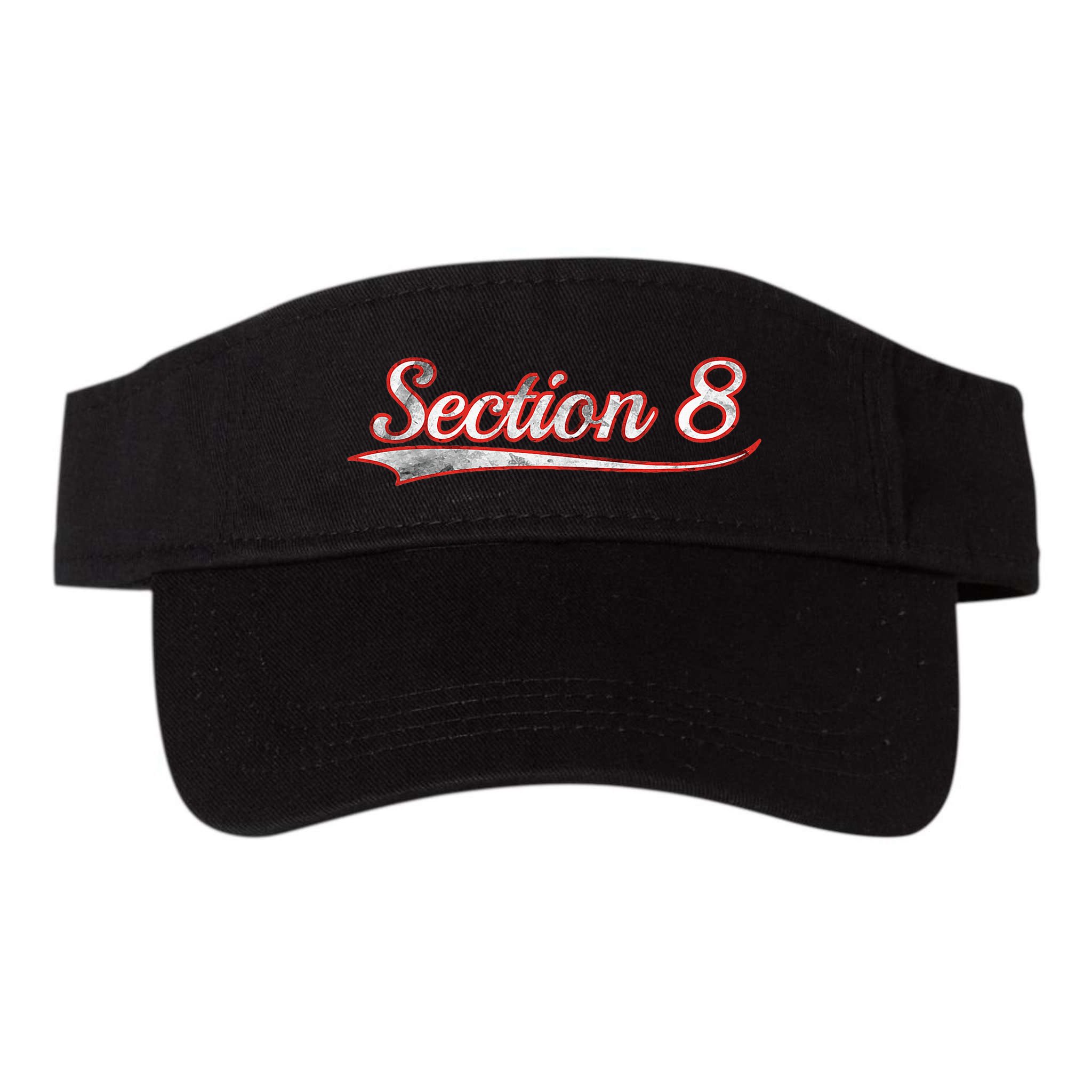 Section 8 Vintage Varsity Distressed Throwback Style Visor