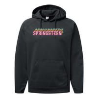 Springsteen 80s Vintage Retro Spring Performance Fleece Hoodie