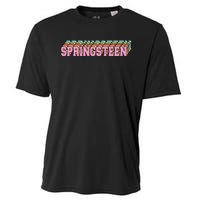 Springsteen 80s Vintage Retro Spring Cooling Performance Crew T-Shirt