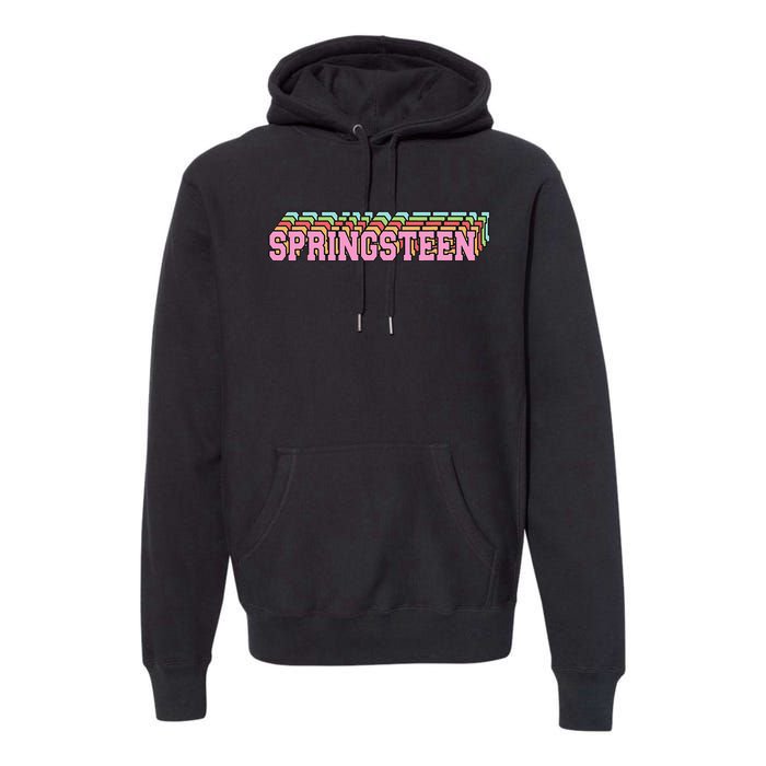 Springsteen 80s Vintage Retro Spring Premium Hoodie