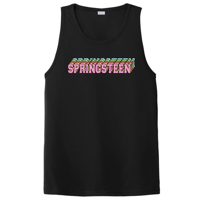 Springsteen 80s Vintage Retro Spring PosiCharge Competitor Tank