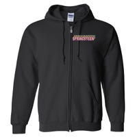 Springsteen 80s Vintage Retro Spring Full Zip Hoodie