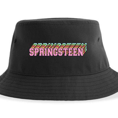 Springsteen 80s Vintage Retro Spring Sustainable Bucket Hat
