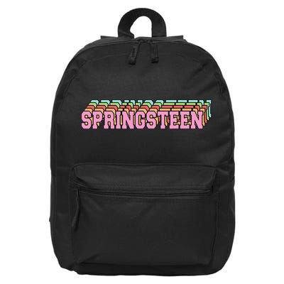 Springsteen 80s Vintage Retro Spring 16 in Basic Backpack