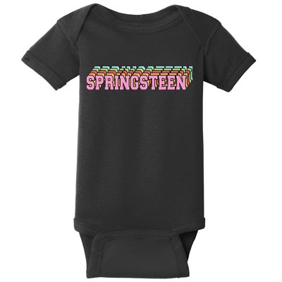 Springsteen 80s Vintage Retro Spring Baby Bodysuit