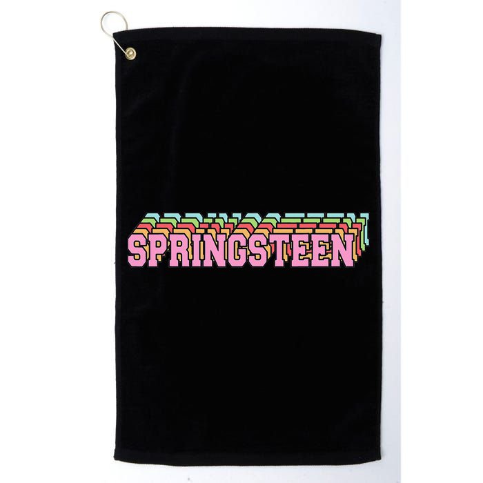 Springsteen 80s Vintage Retro Spring Golf Towel