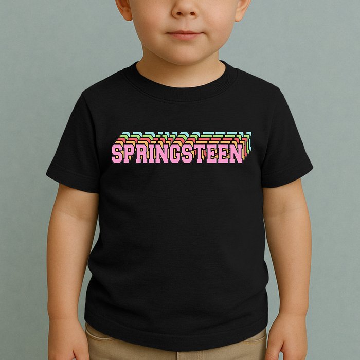 Springsteen 80s Vintage Retro Spring Toddler T-Shirt