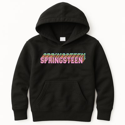 Springsteen 80s Vintage Retro Spring Kids Hoodie