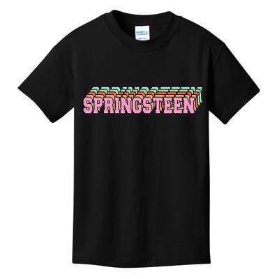Springsteen 80s Vintage Retro Spring Kids T-Shirt