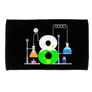 Scientist 8 Years Old 8th Birthday Experiments Science Microfiber Hand Towel