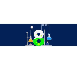 Scientist 8 Years Old 8th Birthday Experiments Science Bumper Sticker