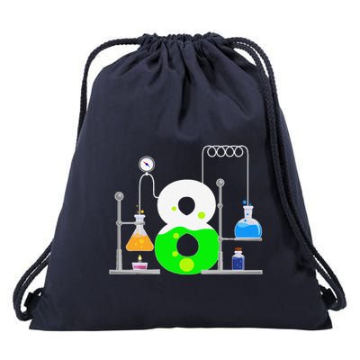 Scientist 8 Years Old 8th Birthday Experiments Science Drawstring Bag