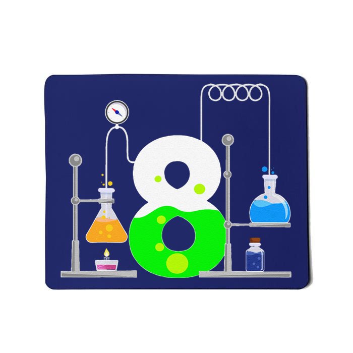 Scientist 8 Years Old 8th Birthday Experiments Science Mousepad