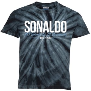 SONALDO 80 Yards In 12 Seconds Kids Tie-Dye T-Shirt