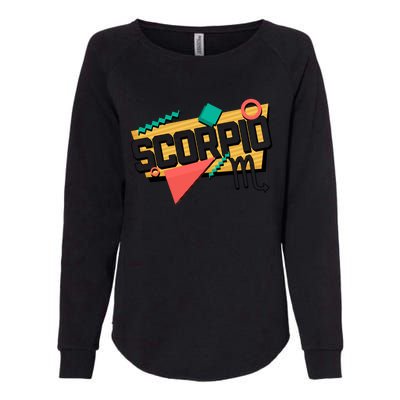 Scorpio 90s Horoscope Zodiac Sign Astrology Meaningful Gift Womens California Wash Sweatshirt