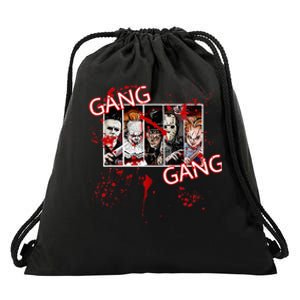 Scary 90s Movie Gear For Halloween & Movie Buffs Drawstring Bag