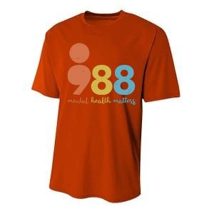 Semicolon 988 Mental Health Matters Performance Sprint T-Shirt