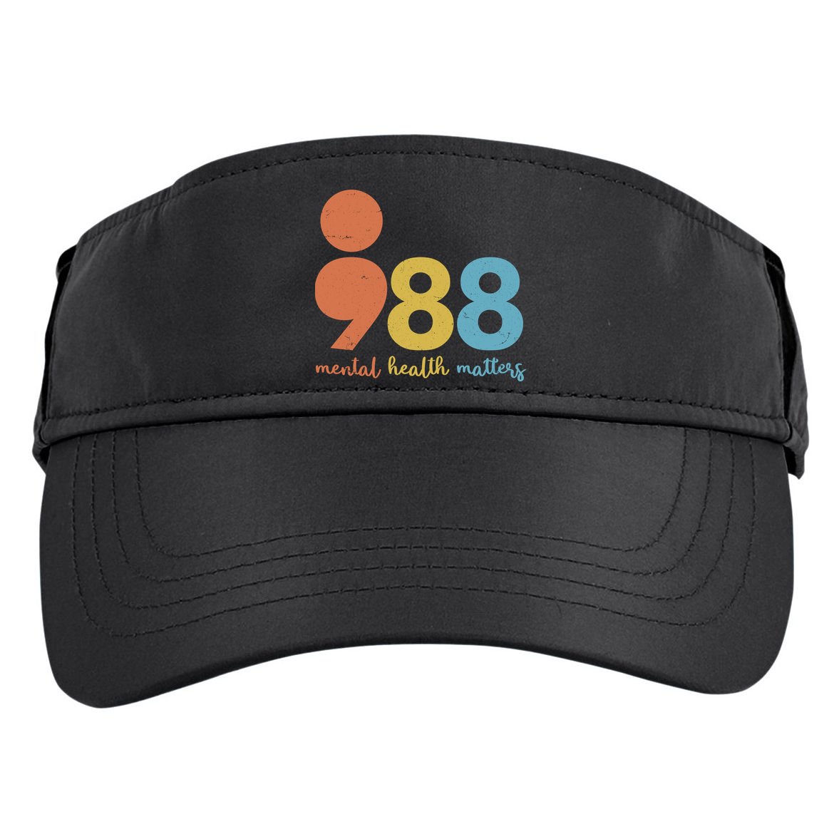 Semicolon 988 Mental Health Matters Adult Drive Performance Visor