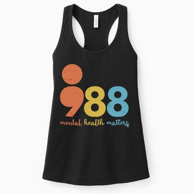 Semicolon 988 Mental Health Matters Womens Tank Top