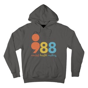 Semicolon 988 Mental Health Matters Hoodie