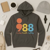 Semicolon 988 Mental Health Matters Hoodie