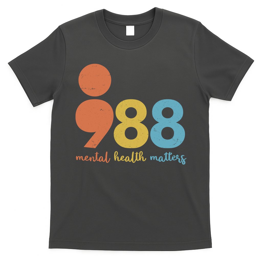 Semicolon 988 Mental Health Matters T-Shirt
