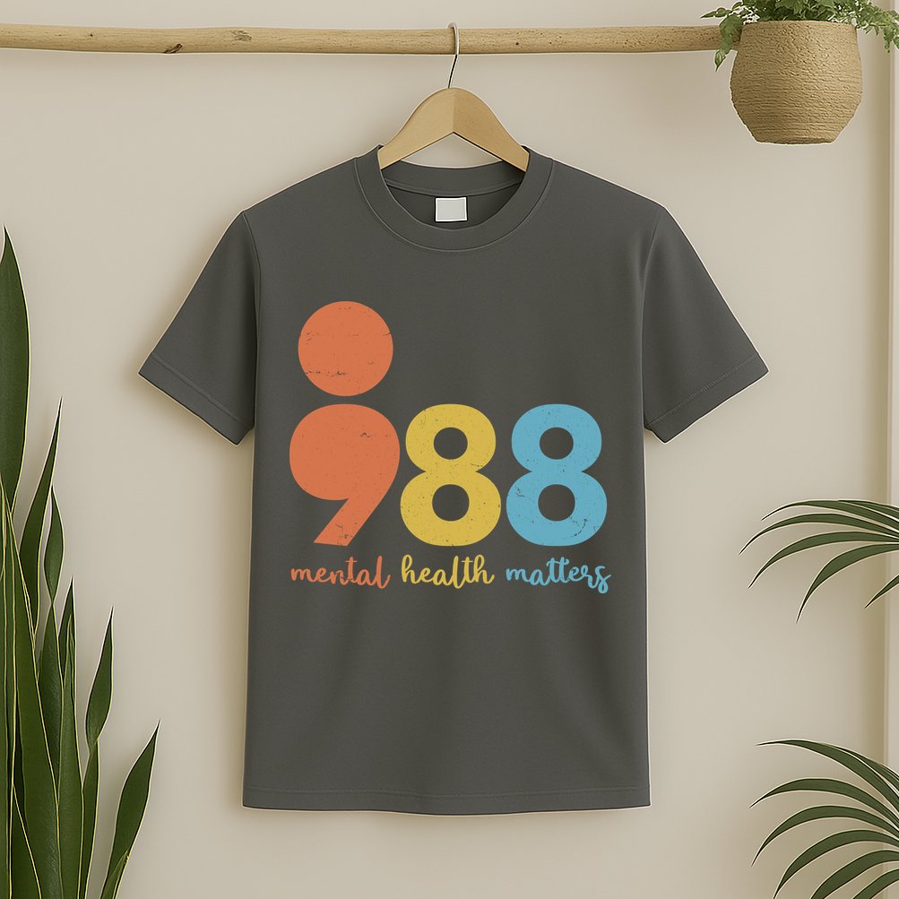 Semicolon 988 Mental Health Matters T-Shirt