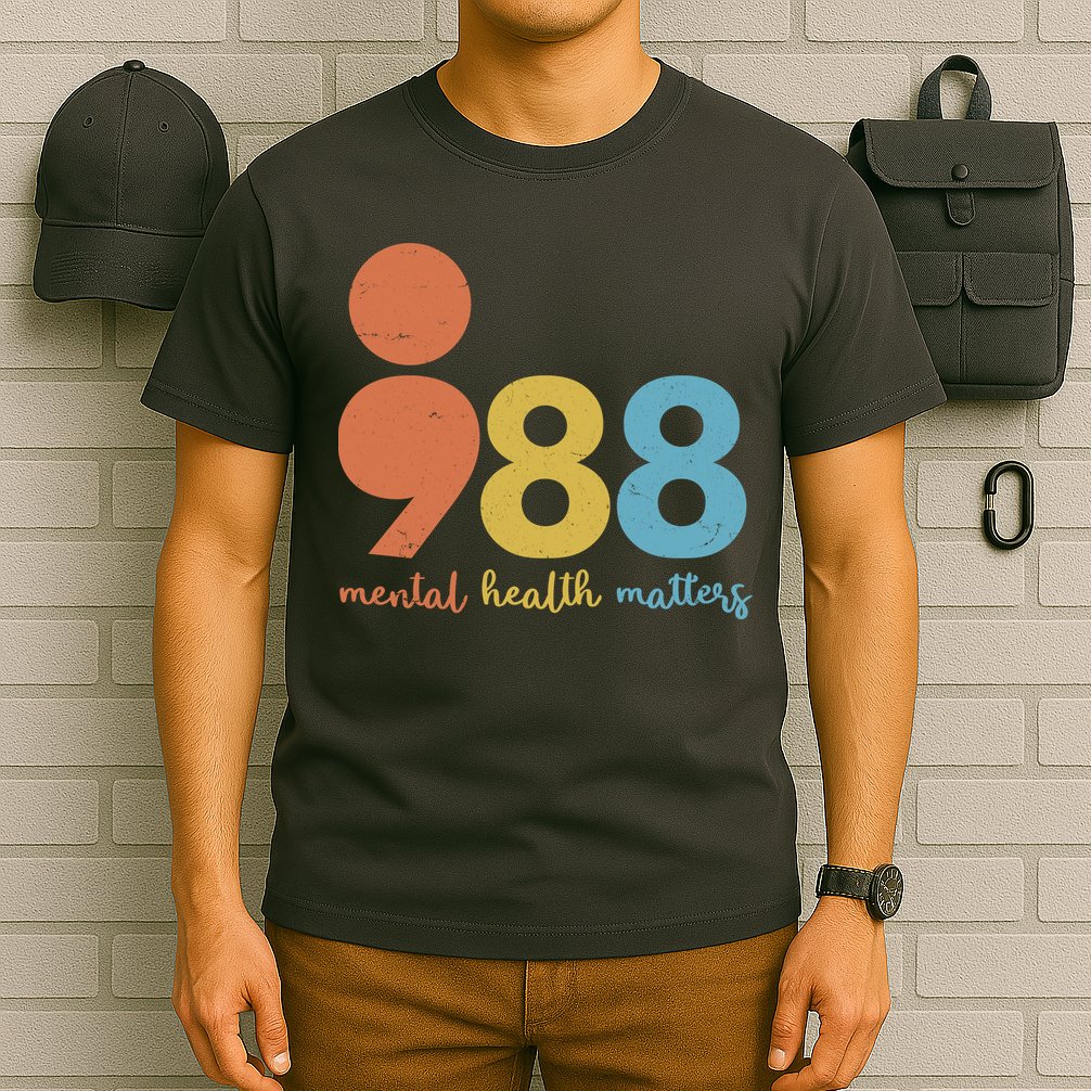 Semicolon 988 Mental Health Matters T-Shirt