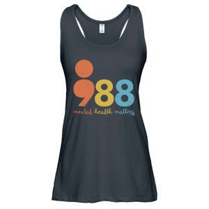 Semicolon 988 Mental Health Matters Ladies Essential Flowy Tank