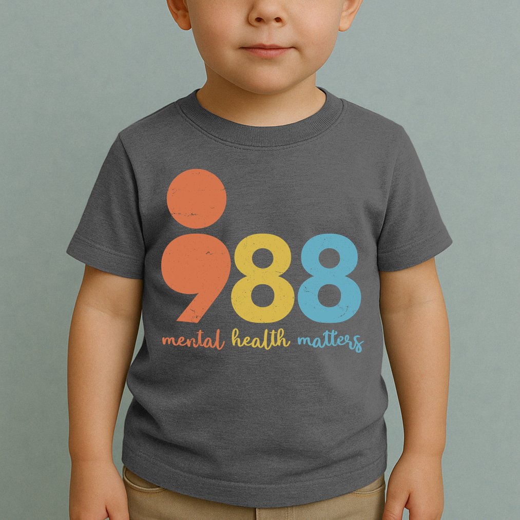 Semicolon 988 Mental Health Matters Toddler T-Shirt