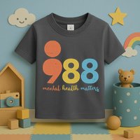 Semicolon 988 Mental Health Matters Toddler T-Shirt