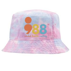 Semicolon 988 Mental Health Matters Tie-Dyed Bucket Hat