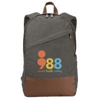 Semicolon 988 Mental Health Matters Cotton Canvas Backpack