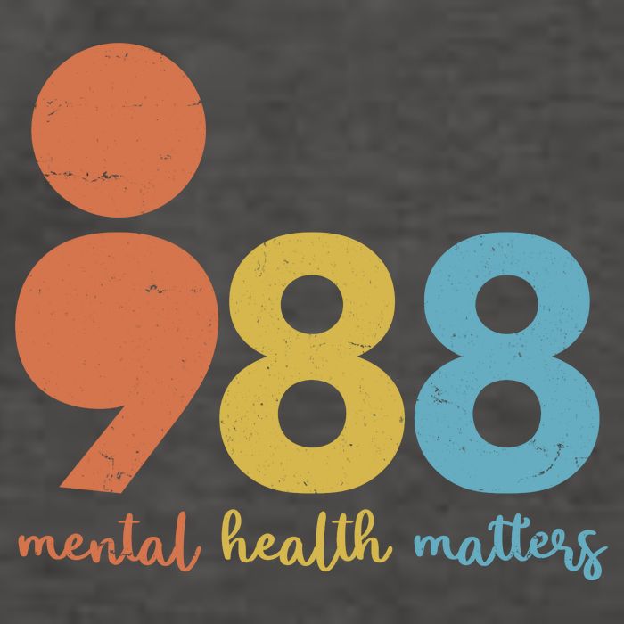 Semicolon 988 Mental Health Matters Vector Backpack