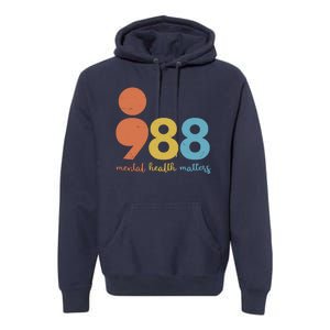 Semicolon 988 Mental Health Matters Premium Hoodie