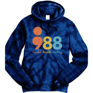 Semicolon 988 Mental Health Matters Tie Dye Hoodie