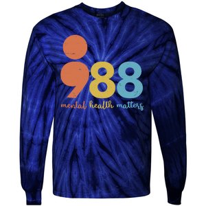 Semicolon 988 Mental Health Matters Tie-Dye Long Sleeve Shirt