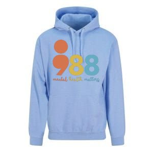 Semicolon 988 Mental Health Matters Unisex Surf Hoodie