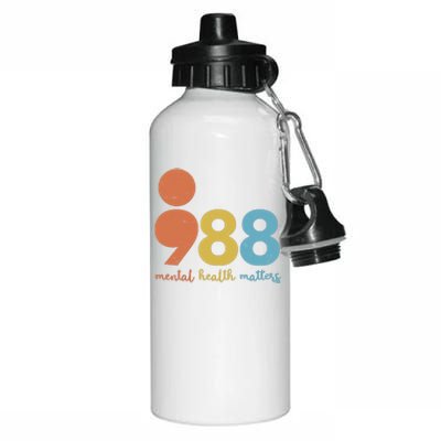 Semicolon 988 Mental Health Matters Aluminum Water Bottle