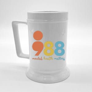 Semicolon 988 Mental Health Matters Beer Stein