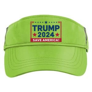 Save America 2024 Slogan Graphic Adult Drive Performance Visor