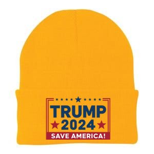 Save America 2024 Slogan Graphic Knit Cap Winter Beanie