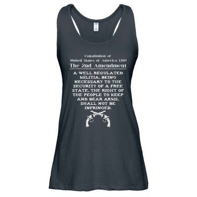 Second Amendment 2A United States Constitution 2nd Amendment Ladies Essential Flowy Tank